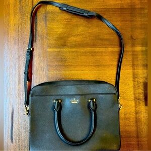 ✨Kate Spade ♠️ laptop bag- black vinyl